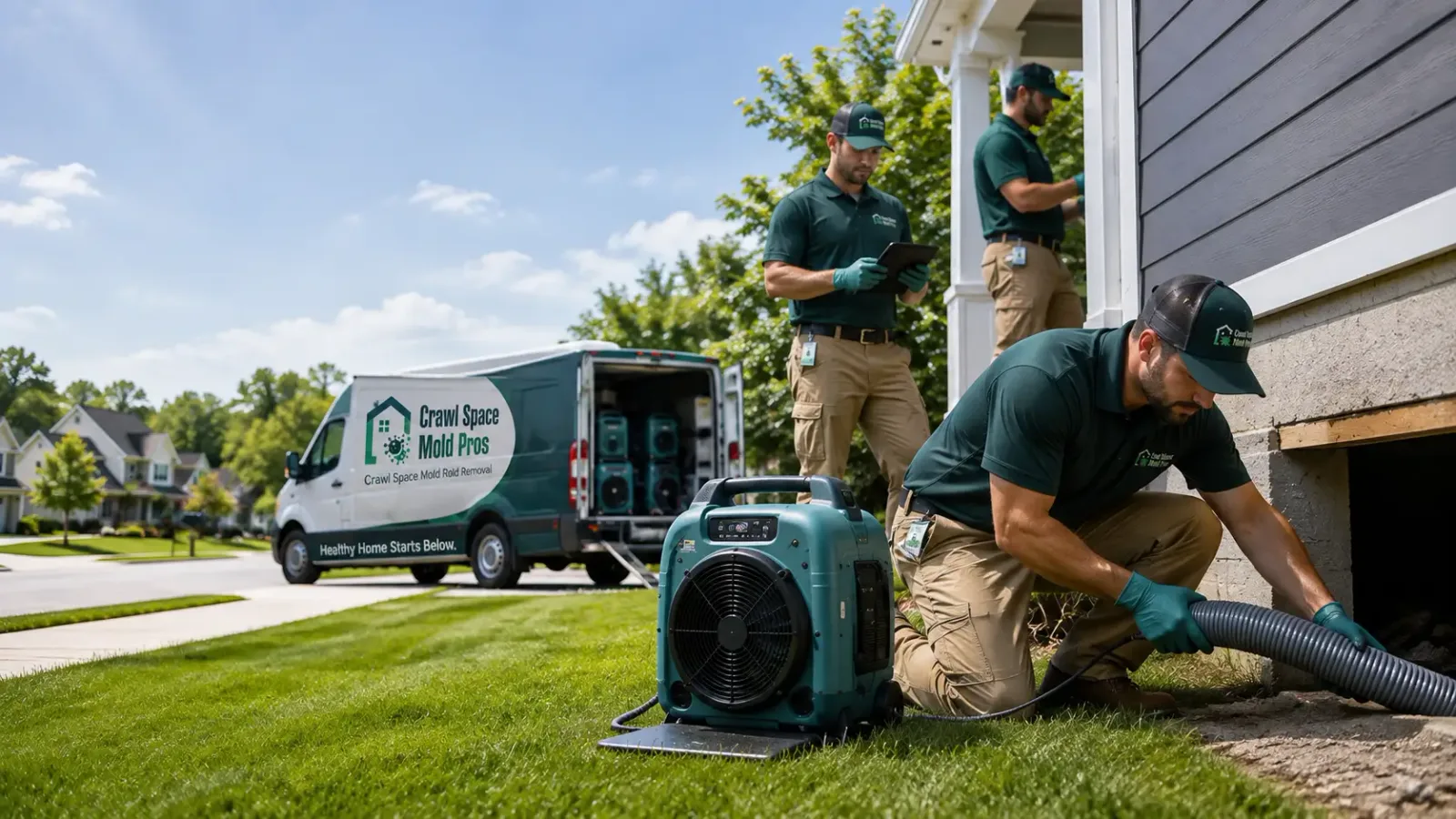 Crawl Space Mold Removal in Helmsburg, IN